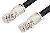 BNC Male Right Angle to BNC Male Right Angle Cable Using RG213 Coax, RoHS