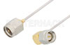 SMA Male to SMA Male Right Angle Cable Using PE-SR047AL Coax