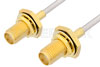 SMA Female Bulkhead to SMA Female Bulkhead Cable Using PE-SR405AL Coax
