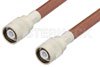 SC Male to SC Male Cable Using RG393 Coax, RoHS