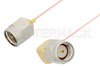 SMA Male to SMA Male Right Angle Cable Using PE-020SR Coax