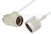 N Male to N Male Right Angle Cable Using RG188 Coax