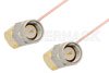 SMA Male Right Angle to SMA Male Right Angle Cable Using PE-034SR Coax, RoHS