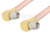 SMA Male Right Angle to SMA Male Right Angle Cable Using RG401 Coax