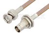 BNC Male to BNC Female Bulkhead Cable Using RG400 Coax