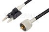 UHF Male to Banana Plug Cable 72 Inch Length Using RG223 Coax