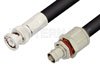 BNC Male to BNC Female Bulkhead Cable Using RG214 Coax