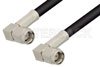 SMA Male Right Angle to SMA Male Right Angle Cable Using RG223 Coax , LF Solder