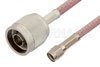 Reverse Polarity SMA Male to N Male Cable Using RG142 Coax, RoHS