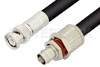 BNC Male to BNC Female Bulkhead Cable Using RG8 Coax