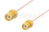 SMA Female to SMA Female Cable Using PE-034SR Coax, RoHS