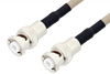 MHV Male to MHV Male Cable Using RG141 Coax , LF Solder