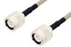 C Male to C Male Cable Using RG141 Coax , LF Solder