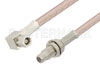 SMC Plug Right Angle to SMC Jack Bulkhead Cable Using RG316-DS Coax