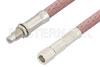 SMC Plug to SMC Jack Bulkhead Cable Using RG142 Coax, RoHS