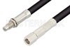 SMC Plug to SMC Jack Bulkhead Cable Using RG223 Coax