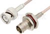 BNC Male to BNC Female Bulkhead Cable Using RG316-DS Coax