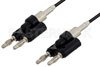 Banana Plug to Banana Plug Cable 72 Inch Length Using RG174 Coax