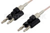 Banana Plug to Banana Plug Cable 48 Inch Length Using RG316-DS Coax