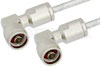 N Male Right Angle to N Male Right Angle Cable Using PE-SR401FL Coax