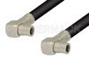 75 Ohm Mini SMB Plug Right Angle to 75 Ohm Mini SMB Plug Right Angle Cable Using 75 Ohm RG59 Coax, RoHS