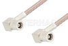 75 Ohm Mini SMB Plug Right Angle to 75 Ohm Mini SMB Plug Right Angle Cable Using 75 Ohm RG179 Coax, RoHS