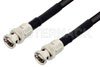 BNC Twinax Plug to BNC Twinax Plug Cable Using 78 Ohm RG108 Coax, RoHS