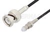 FME Jack to BNC Male Cable Using RG174 Coax, RoHS