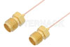 SMA Female to SMA Female Cable Using PE-020SR Coax, RoHS