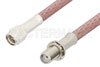 SMA Male to SMA Female Bulkhead Cable Using RG142 Coax, RoHS