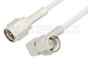 SMA Male to SMA Male Right Angle Cable Using RG188 Coax