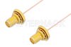 SMA Female Bulkhead to SMA Female Bulkhead Cable Using PE-034SR Coax, RoHS