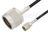 Reverse Polarity SMA Male to N Male Cable Using RG174 Coax