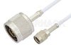 Reverse Polarity SMA Male to N Male Cable Using RG188 Coax