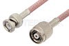 Reverse Polarity TNC Male to BNC Male Cable Using RG142 Coax