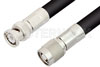 Reverse Polarity TNC Male to BNC Male Cable Using RG213 Coax