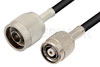 N Male to Reverse Polarity TNC Male Cable Using RG223 Coax