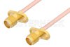 SMA Female 2 Hole Flange to SMA Female 2 Hole Flange Cable Using RG402 Coax, RoHS