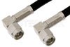 SMA Male Right Angle to SMA Male Right Angle Cable Using PE-C195 Coax