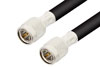 75 Ohm TNC Male to 75 Ohm TNC Male Cable Using 75 Ohm RG6 Coax, RoHS