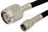 SMA Male to TNC Male Cable Using RG223 Coax, RoHS