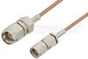 SMA Male to Reverse Thread SMA Male Cable Using RG178 Coax