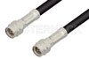 Reverse Thread SMA Male to Reverse Thread SMA Male Cable Using RG223 Coax, RoHS