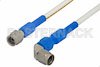 SMA Male to SMA Male Right Angle Precision Cable 18 Inch Length Using 150 Series Coax, RoHS