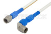 SMA Male to SMA Male Right Angle Precision Cable 36 Inch Length Using 150 Series Coax, RoHS