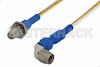 SMA Male Right Angle to SMA Female Bulkhead Precision Cable 12 Inch Length Using 150 Series Coax, RoHS