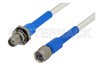 SMA Male to SMA Female Bulkhead Precision Cable 48 Inch Length Using 150 Series Coax, RoHS