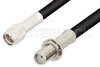 SMA Male to SMA Female Bulkhead Cable Using RG223 Coax, RoHS