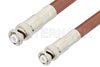 MHV Male to MHV Male Cable Using RG393 Coax, RoHS