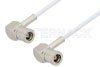 SMB Plug Right Angle to SMB Plug Right Angle Cable Using RG196 Coax, RoHS